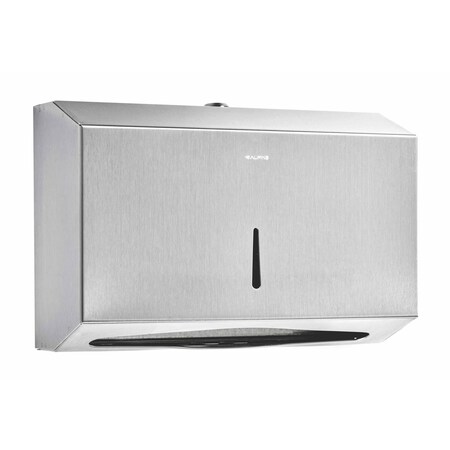 Alpine Industries Stainless Steel Brushed C-Fold/Multi-Fold Paper Towel Dispenser ALP481S-MK